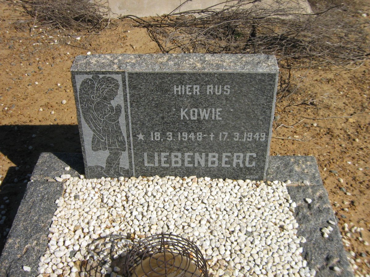 LIEBENBERG Kowie 1948-1949