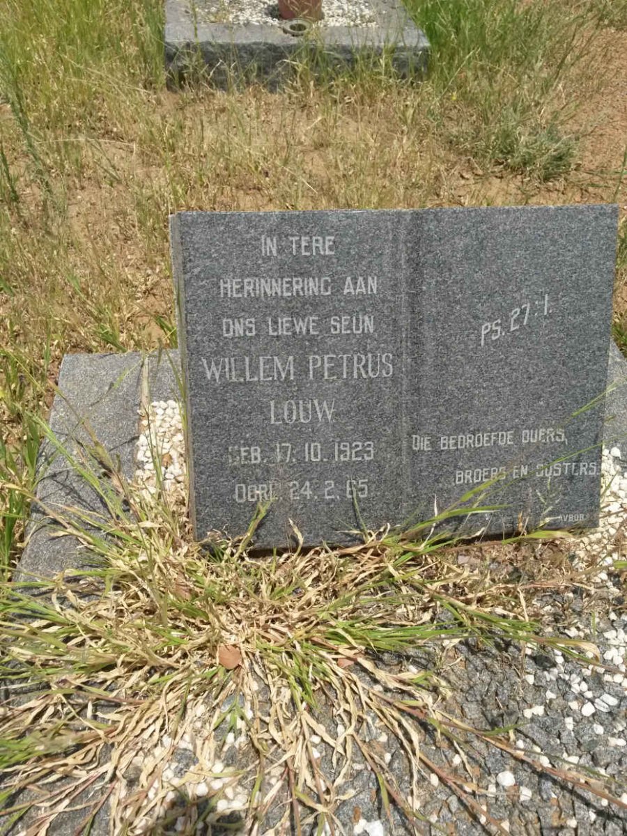LOUW Willem Petrus 1923-1965