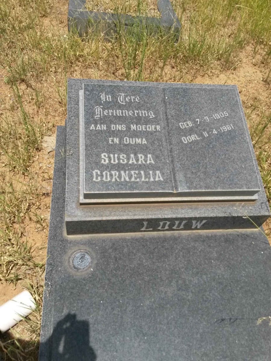 LOUW Susara Cornelia 1905-1981
