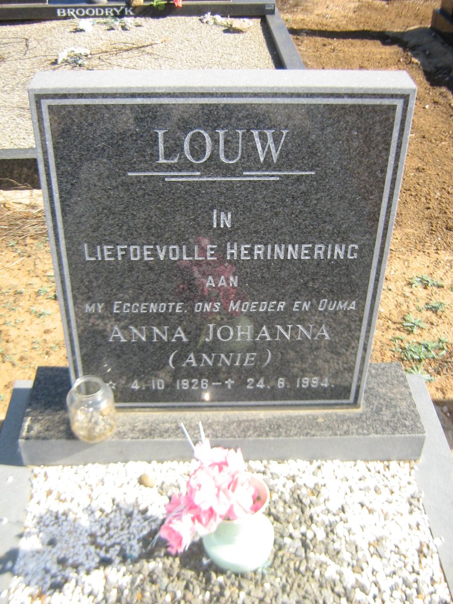 LOUW Anna Johanna 1926-1994