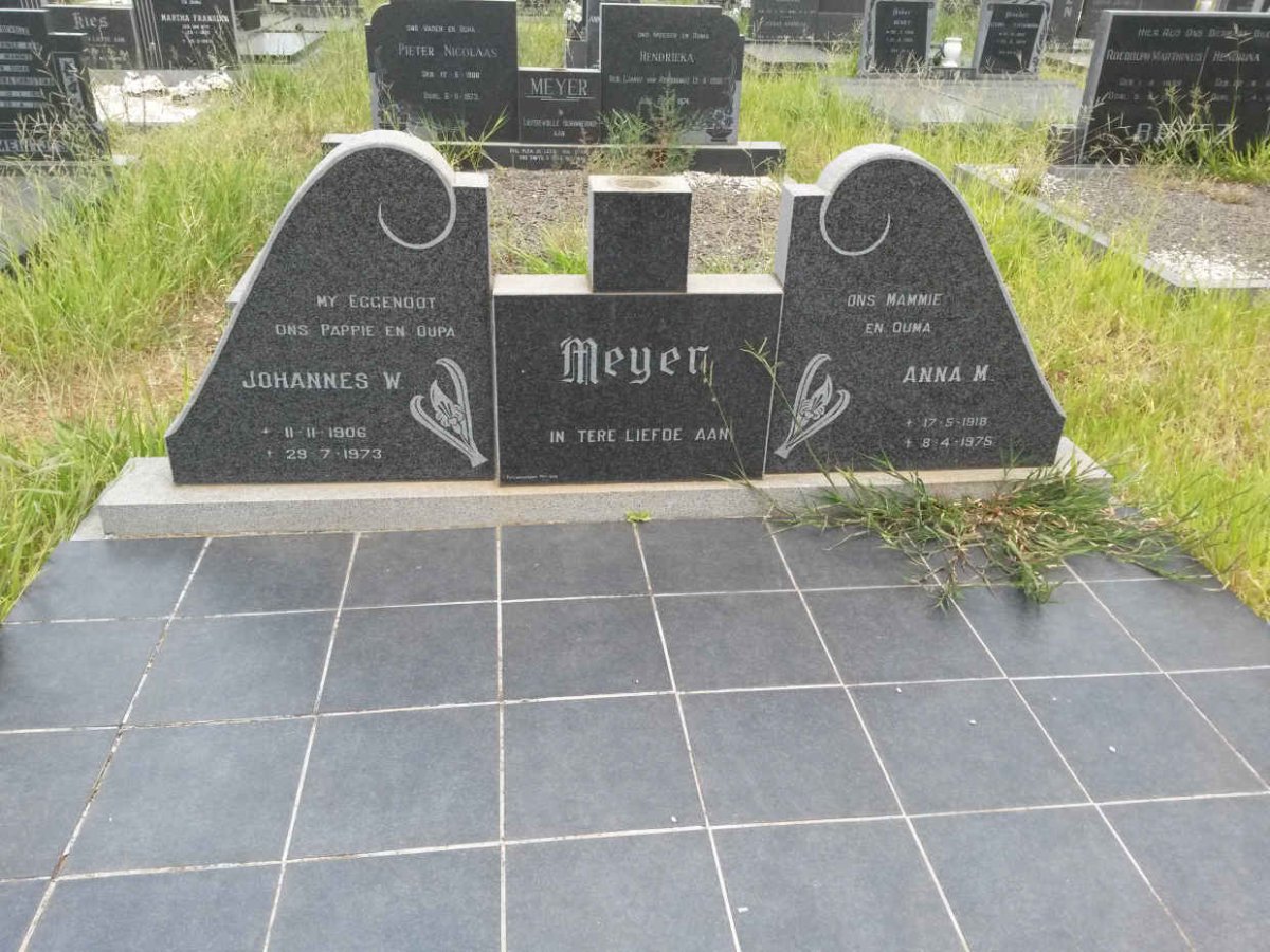 MEYER Johannes W. 1906-1973 &amp; Anna M. 1918-1975