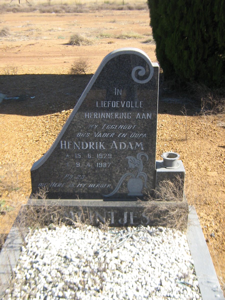 MEINTJES Hendrik Adam 1929-1987