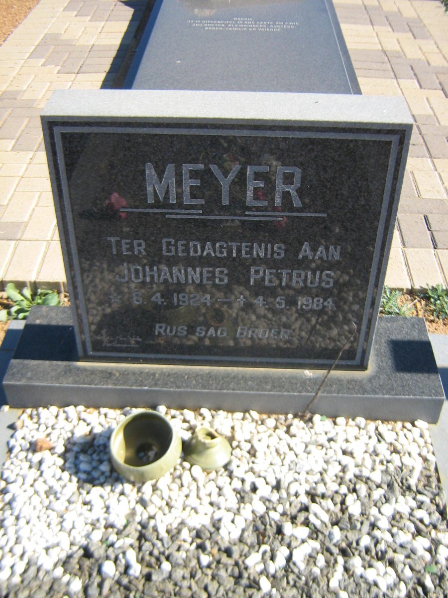 MEYER Johannes Petrus 1924-1984