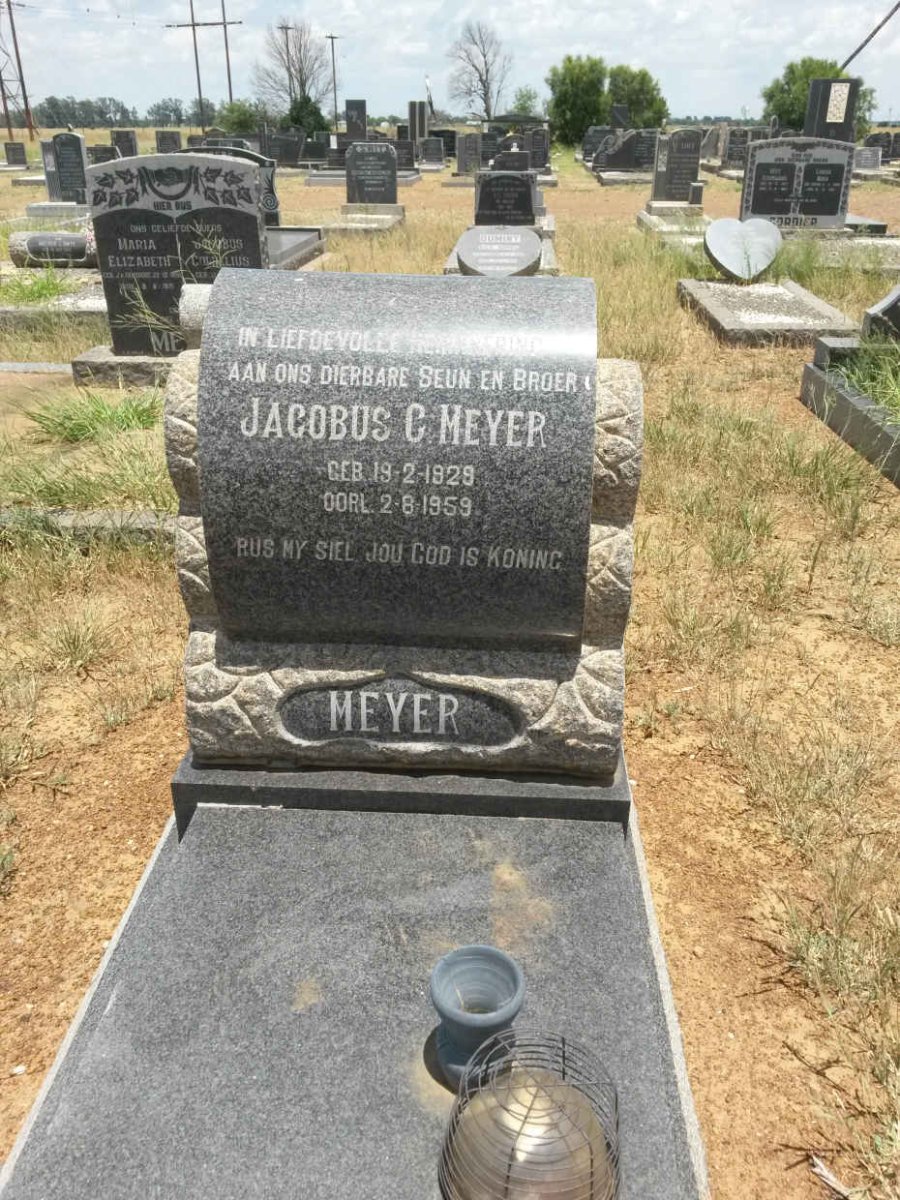 MEYER Jacobus C. 1929-1959