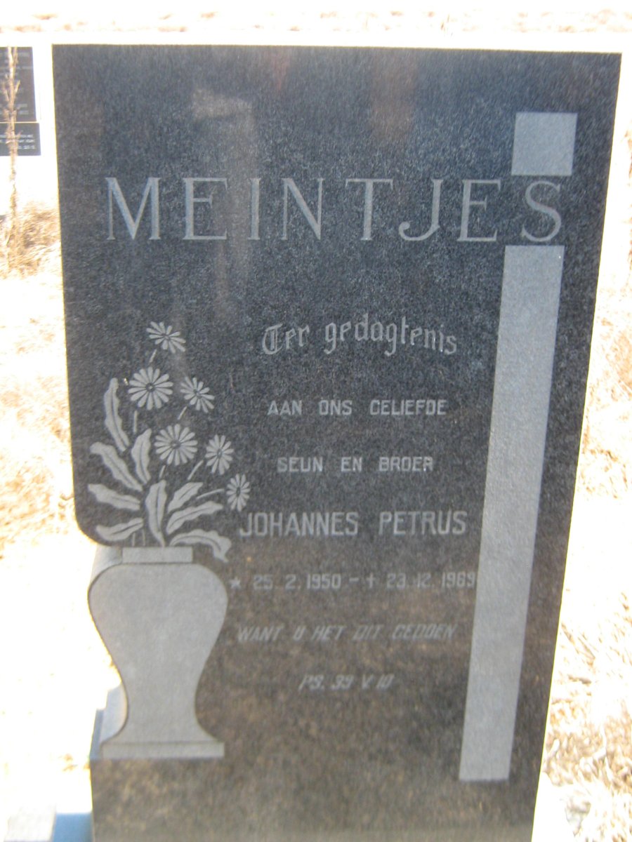 MEINTJES Johannes Petrus 1950-1969