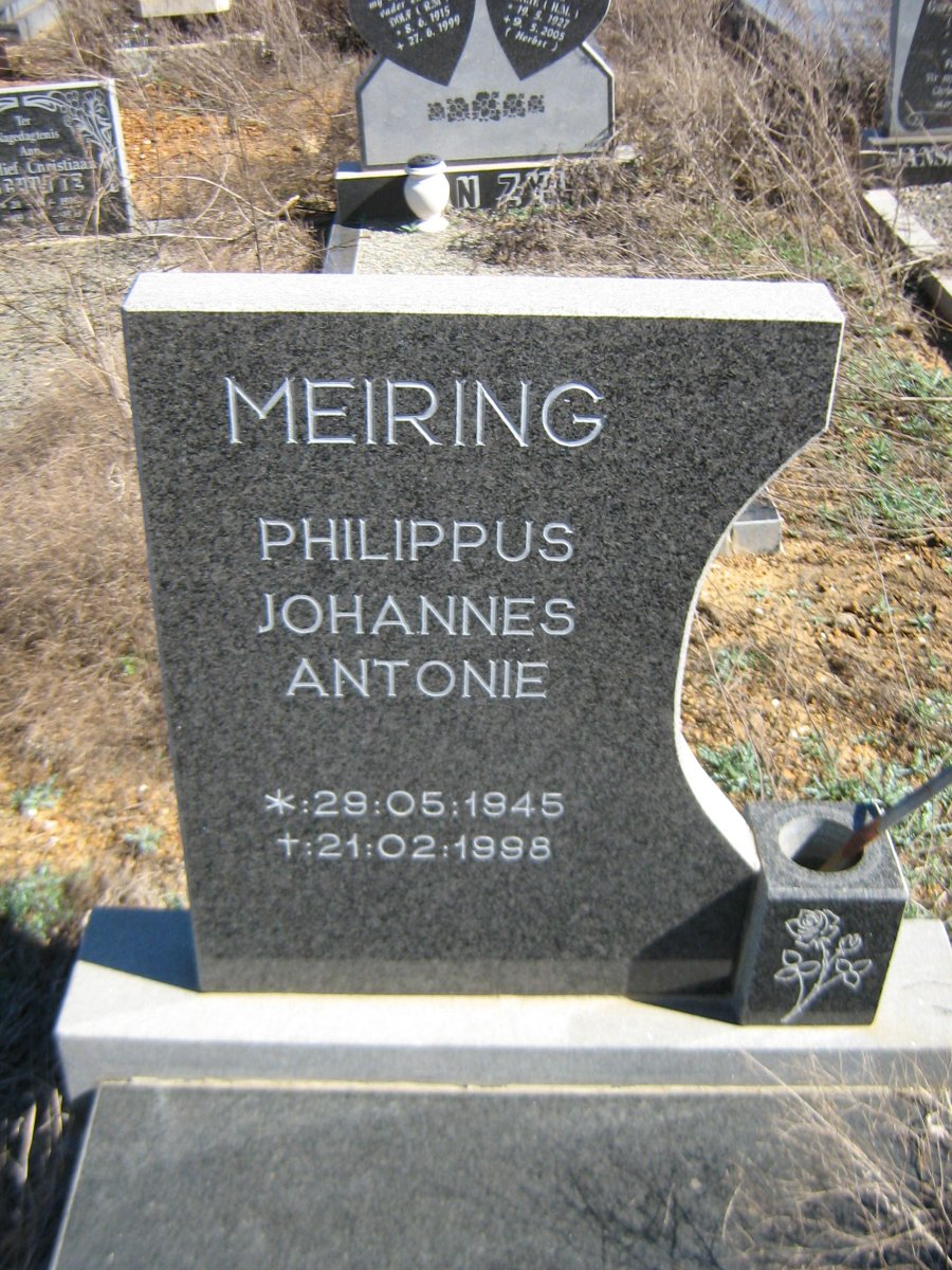 MEIRING Philippus Johannes Antonie 1945-1998