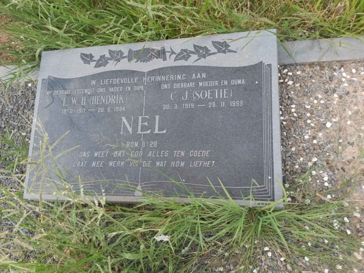 NEL L.W.H. 1917-1984 &amp; C.J. 1919-1999