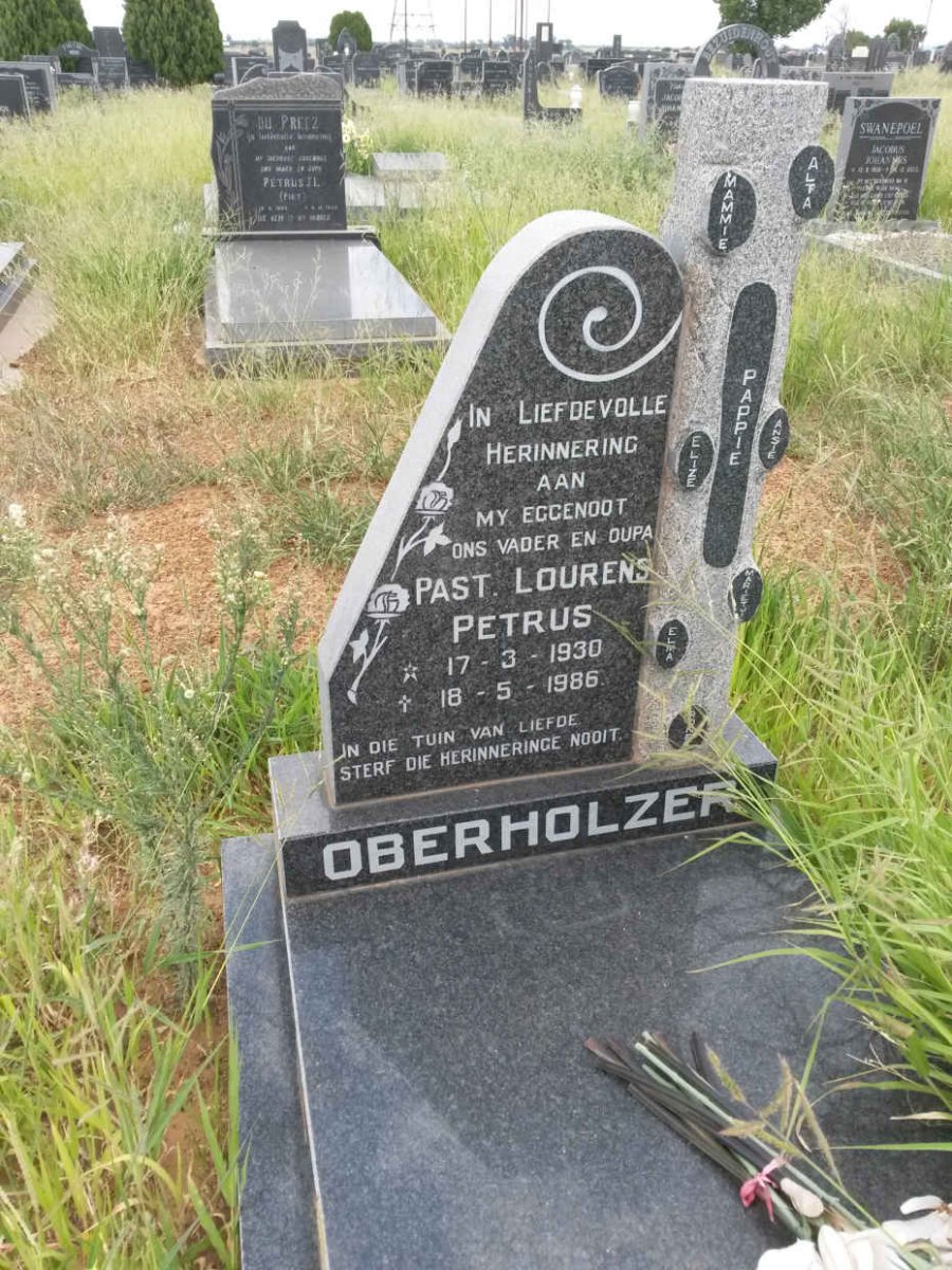 OBERHOLZER Lourens Petrus 1930-1986
