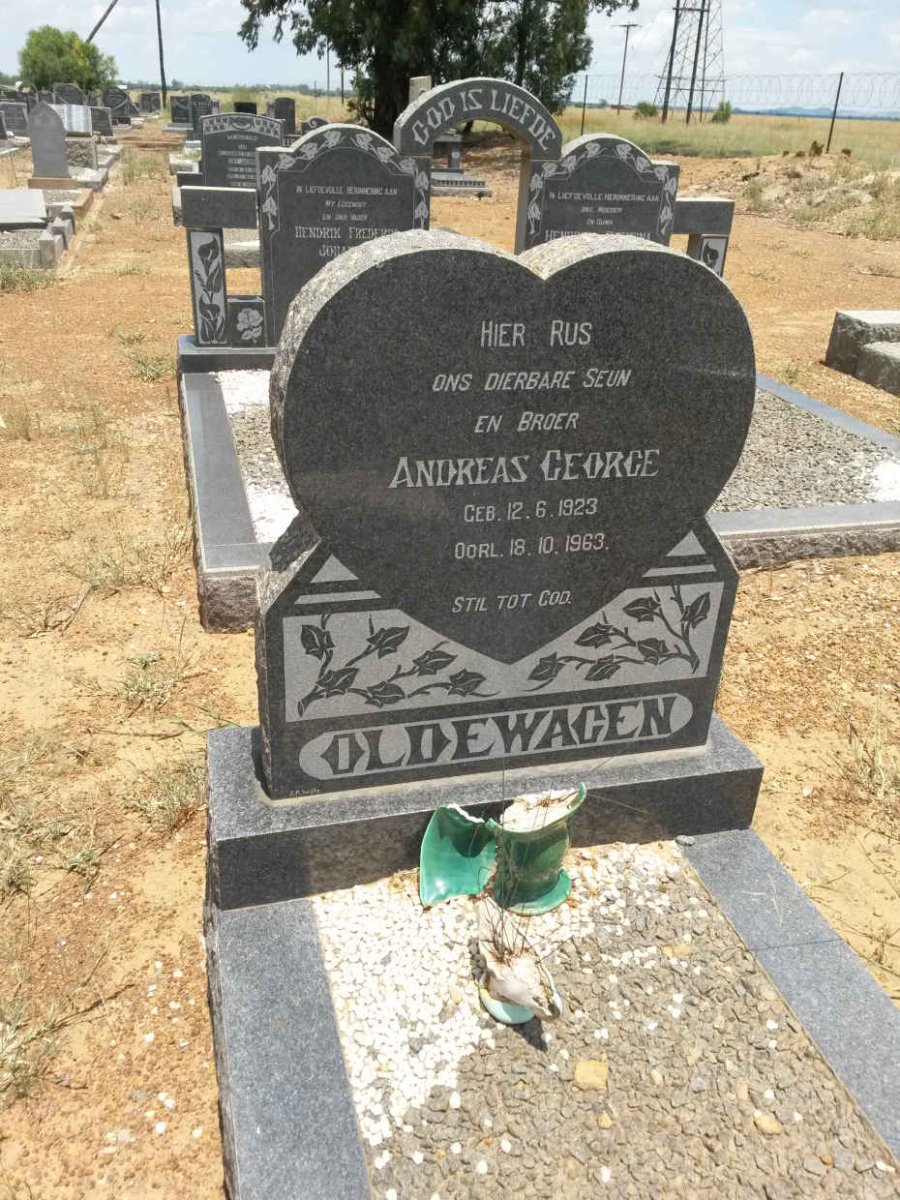 OLDEWAGE Andreas George 1923-1963