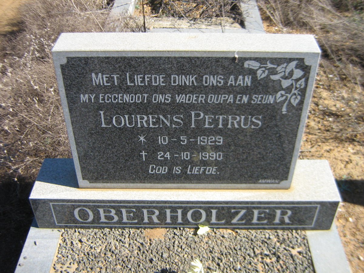 OBERHOLZER Lourens Petrus 1929-1990