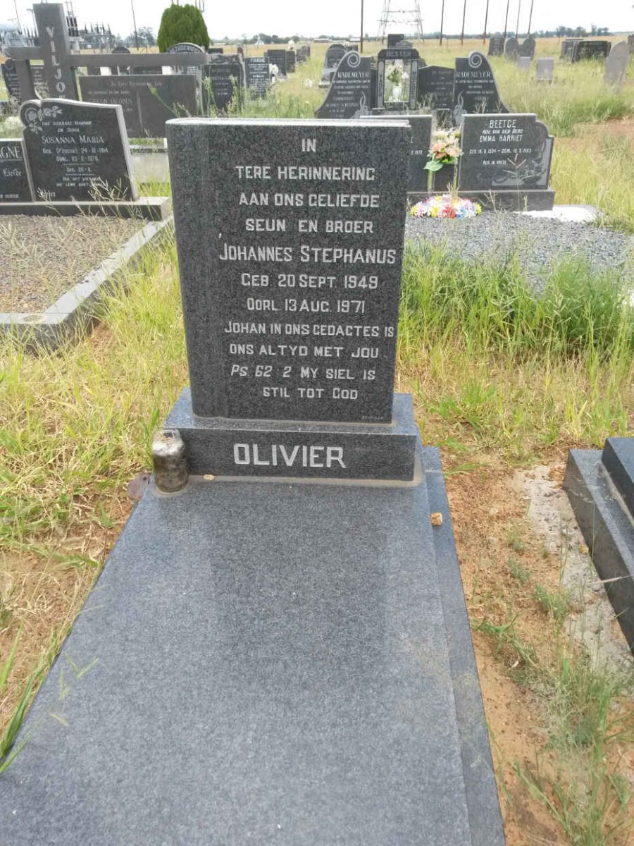 OLIVIER Johannes Stephanus 1949-1971