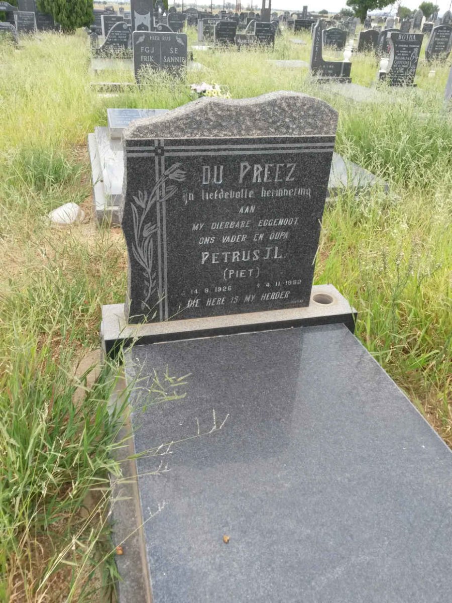 PREEZ Petrus J.L., du 1926-1992