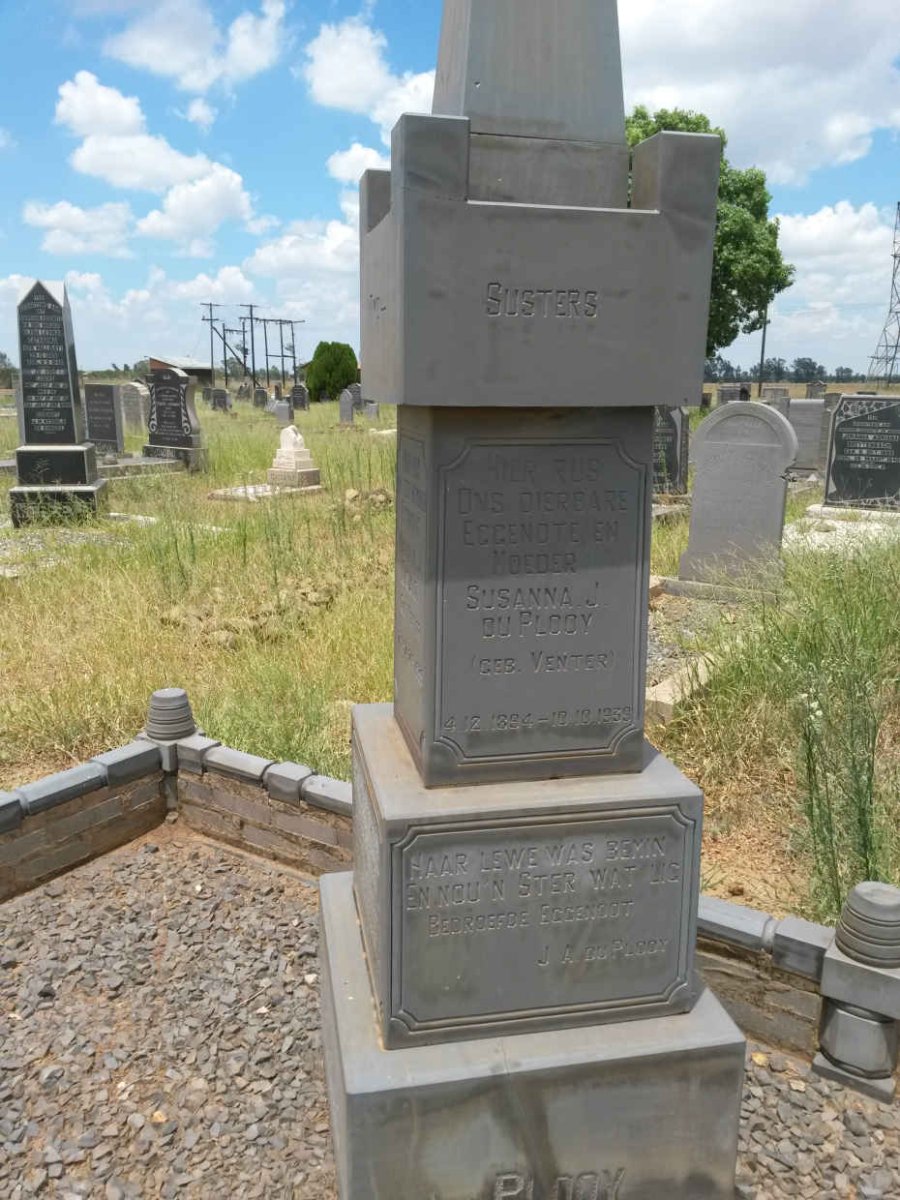 PLOOY Susanna J., du nee VENTER 1894-1939