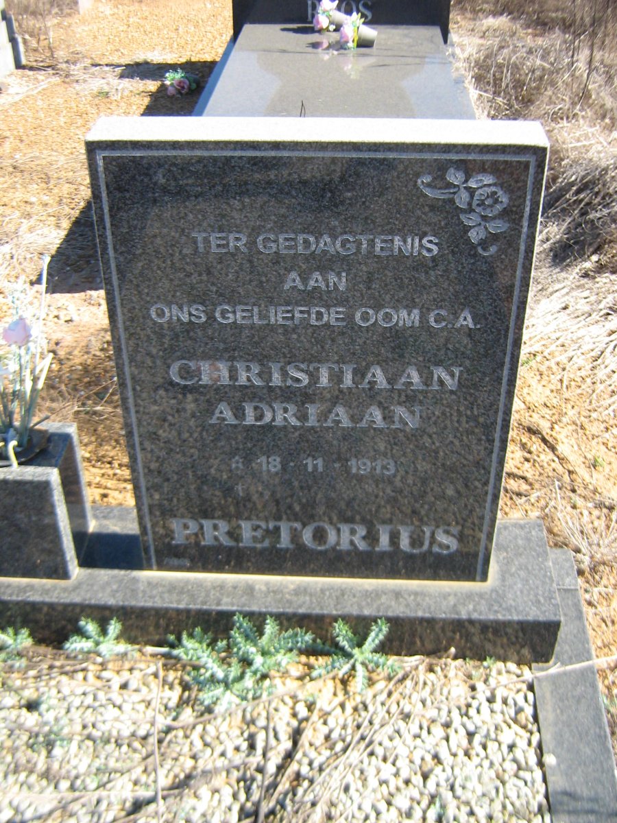 PRETORIUS Christiaan Adriaan 1913- &amp; Maria Magdalena NEL 1924-1999