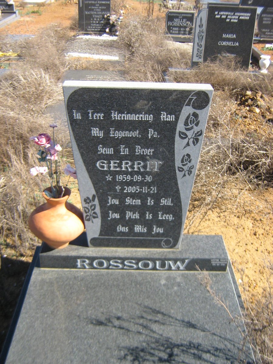 ROSSOUW Gerrit 1959-2005