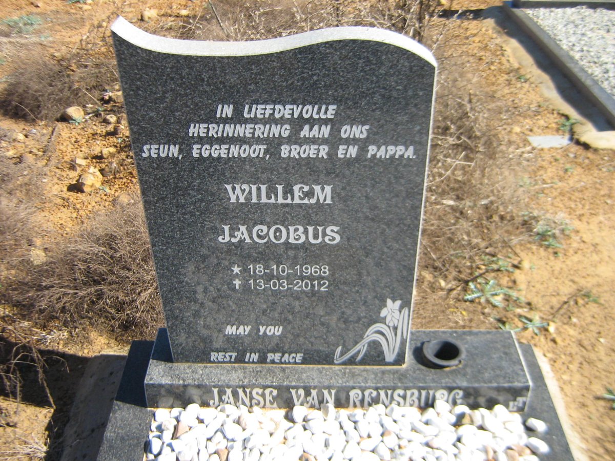 RENSBURG Willem Jacobus, Janse van 1968-2012