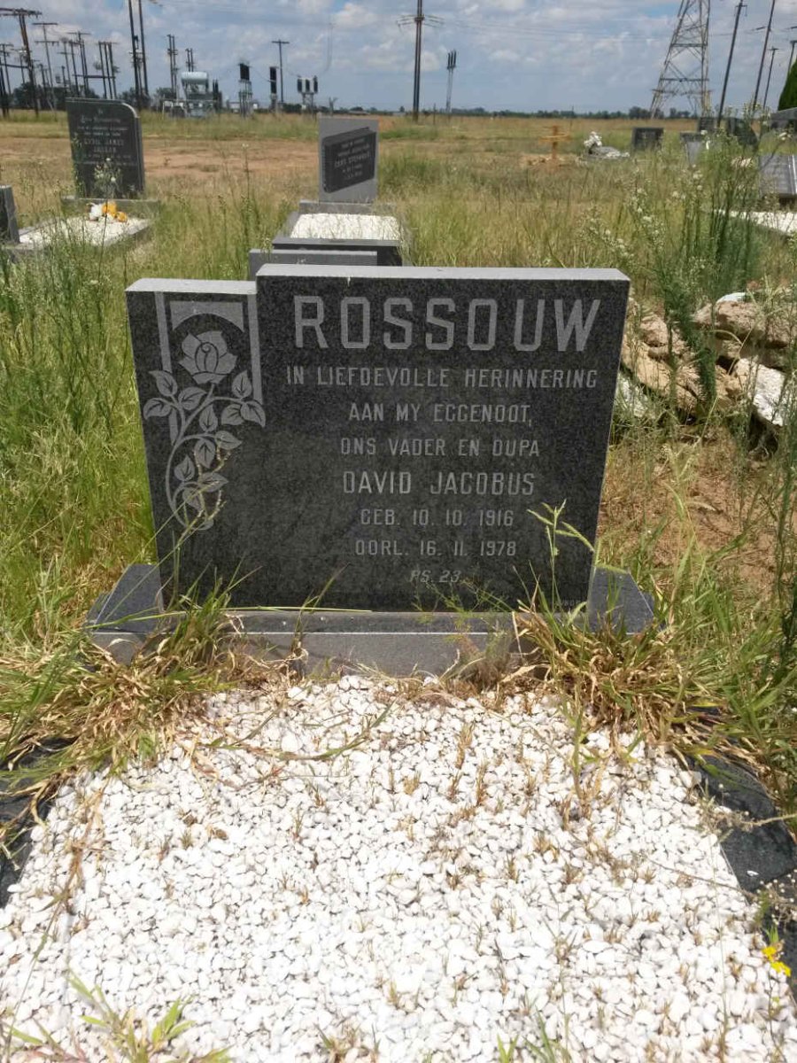 ROSSOUW David Jacobus 1916-1978