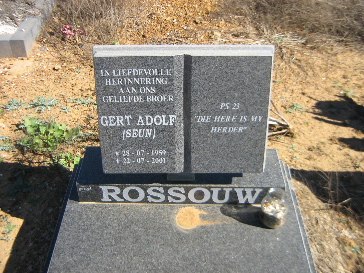 ROSSOUW Gert Adolf 1959-2001