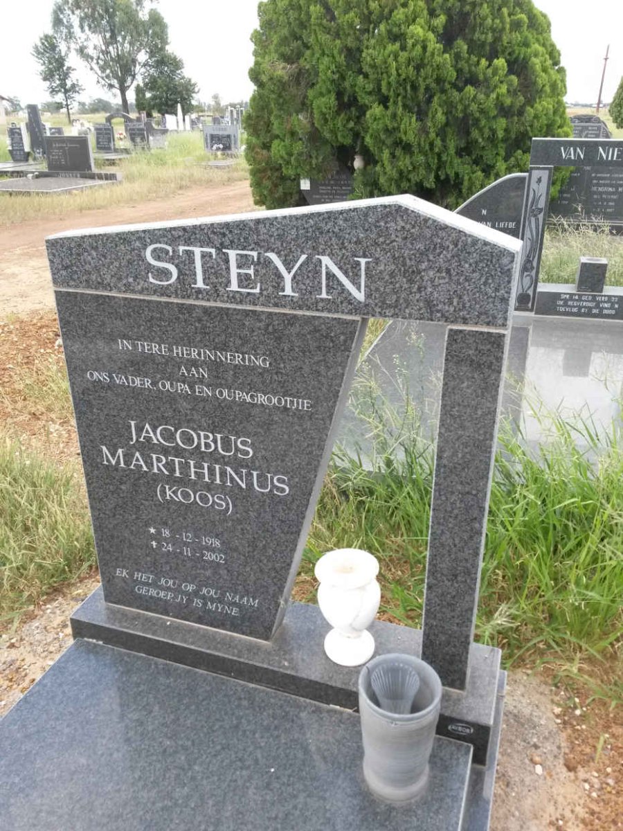STEYN Jacobus Marthinus 1918-2002