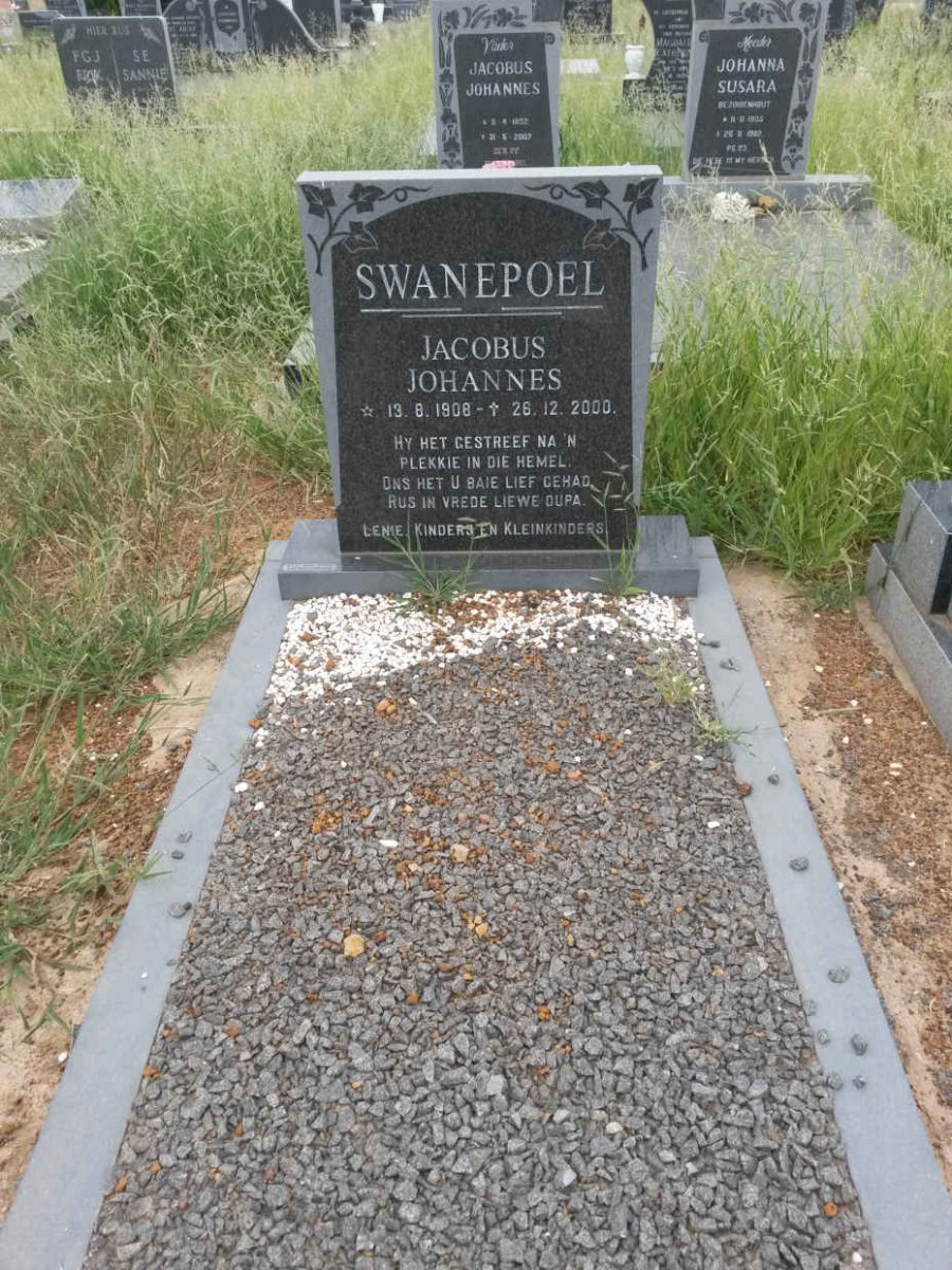 SWANEPOEL Jacobus Johannes 1908-2000
