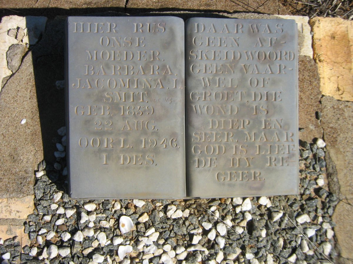 SMIT Barbara Jacoba L. nee VILJOEN 1959-1946