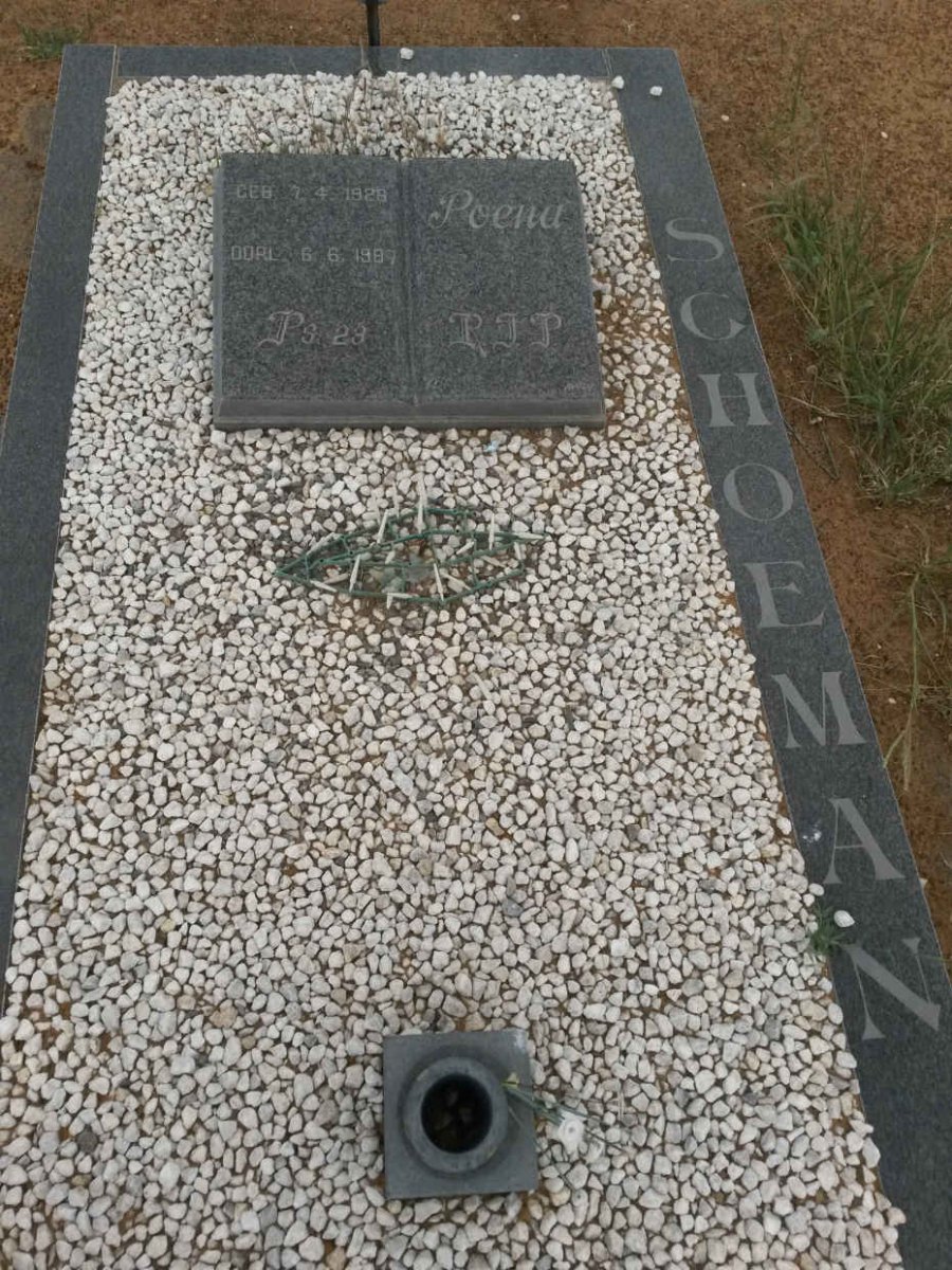 SCHOEMAN R.J.P. 1926-1987