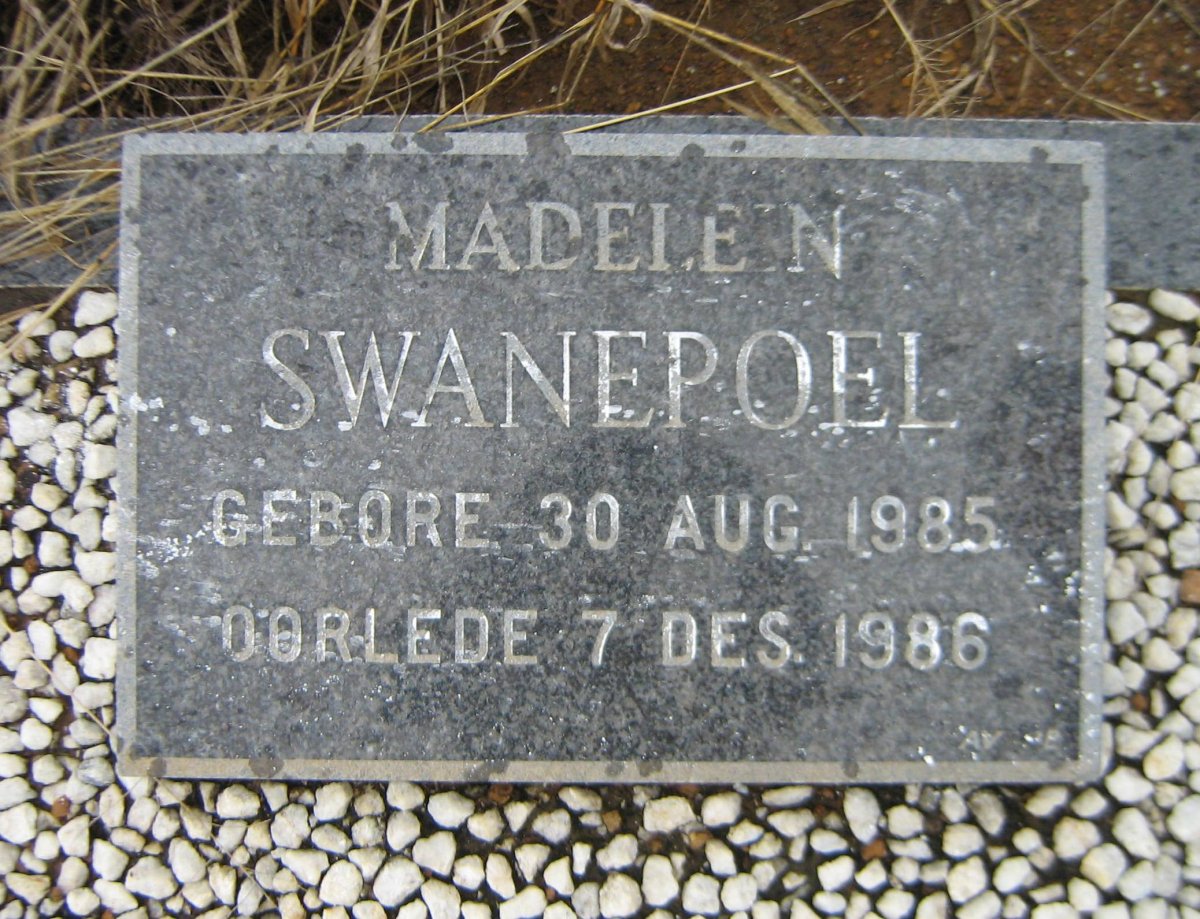 SWANEPOEL Madelein 1985-1986