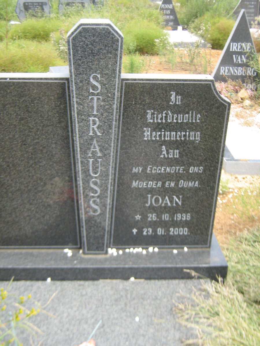 STRAUSS Joan 1936-2000