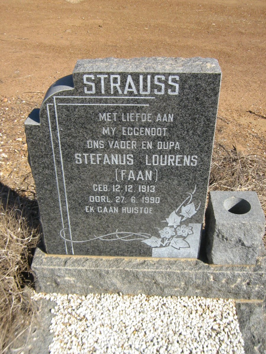 STRAUSS Stefanus Lourens 1913-1990