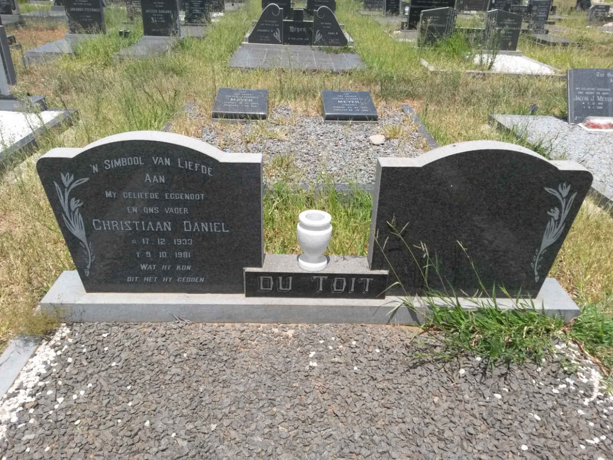 TOIT Christiaan Daniel, du 1933-1981