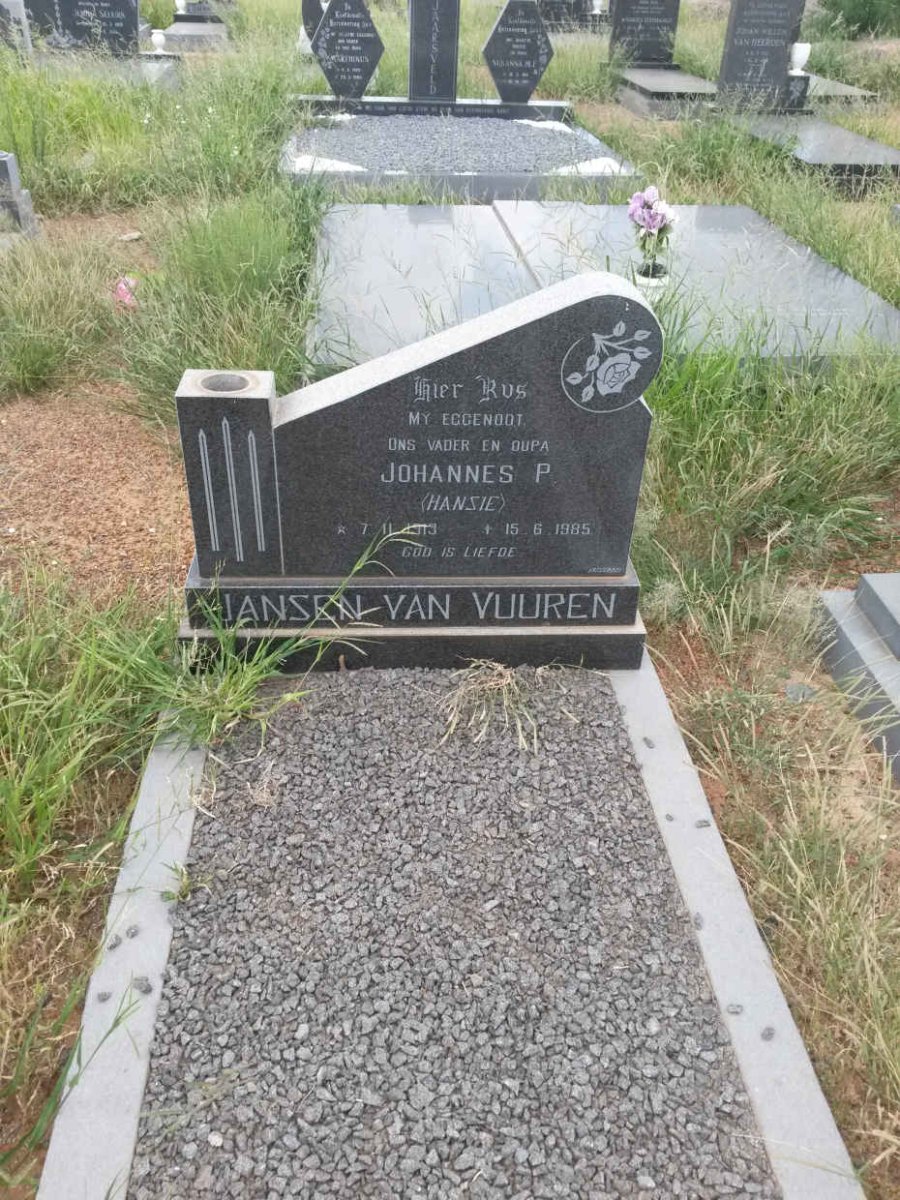 VUUREN Johannes P., Jansen van 1913-1985