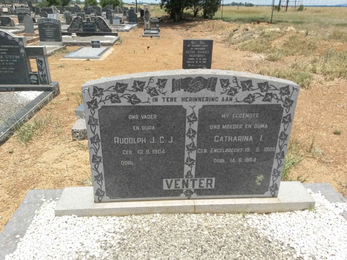 VENTER Rudolph J.C.J. 1904- &amp; Catharina I. ENGELBRECHT 1905-1964