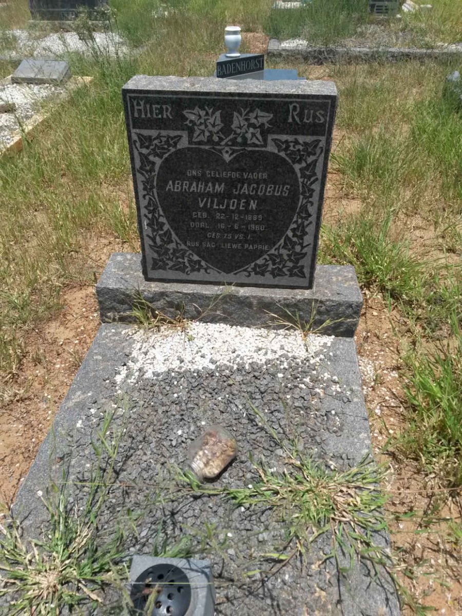 VILJOEN Abraham Jacobus 1889-1960