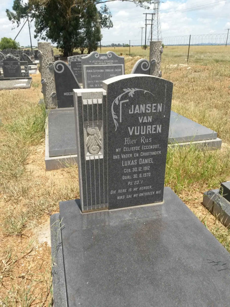 VUUREN Lukas Daniel, Jansen van 1912-1970