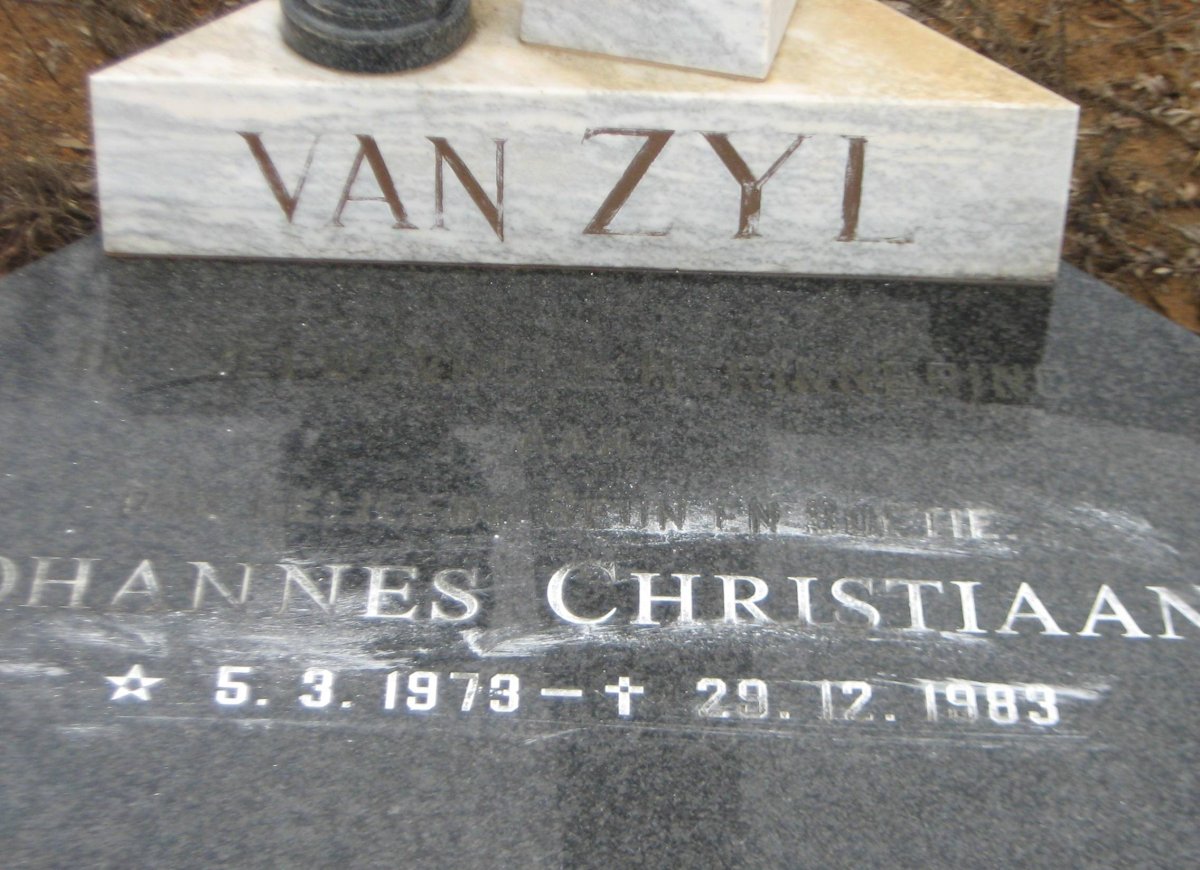 ZYL Johannes Christiaan, van 1973-1983