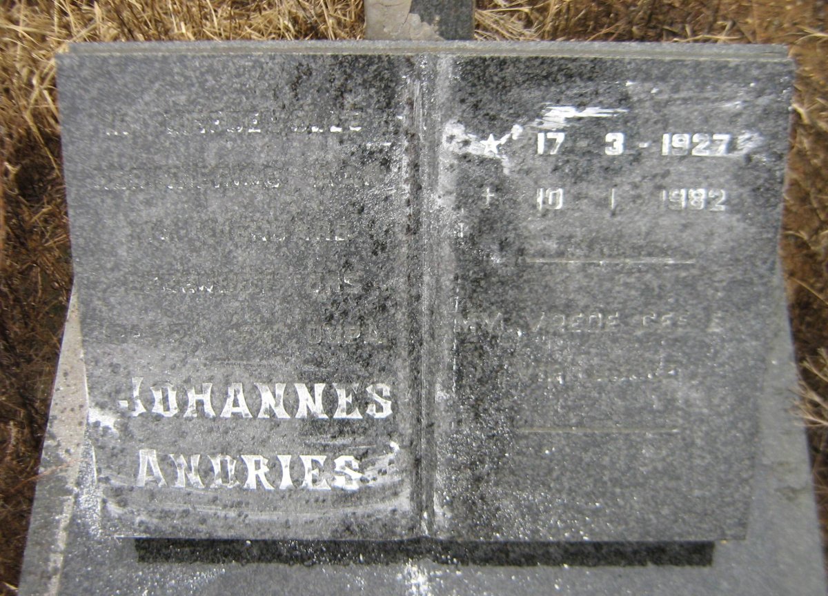 ? Johannes Andries 1926-1982