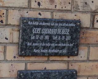BEER Gert Coenraad, de 1951-2001