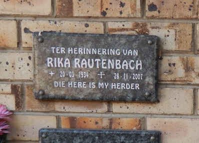 RAUTENBACH Rika 1934-2007