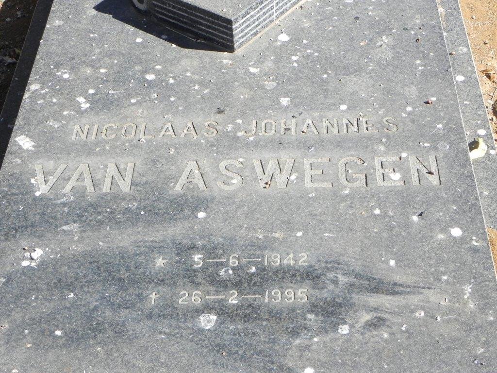 ASWEGEN Nicolaas Johannes, van 1942-1995