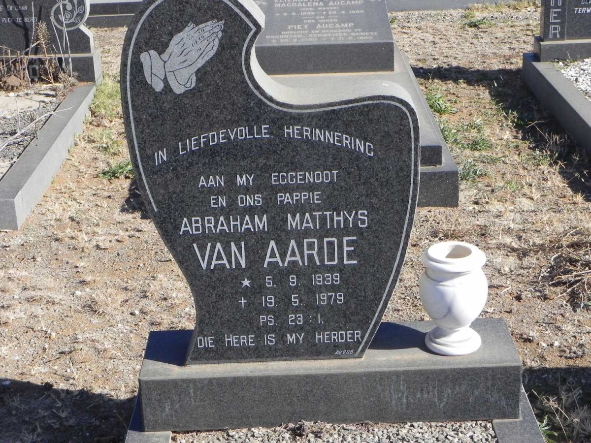 AARDE Abraham Matthys, van 1939-1979