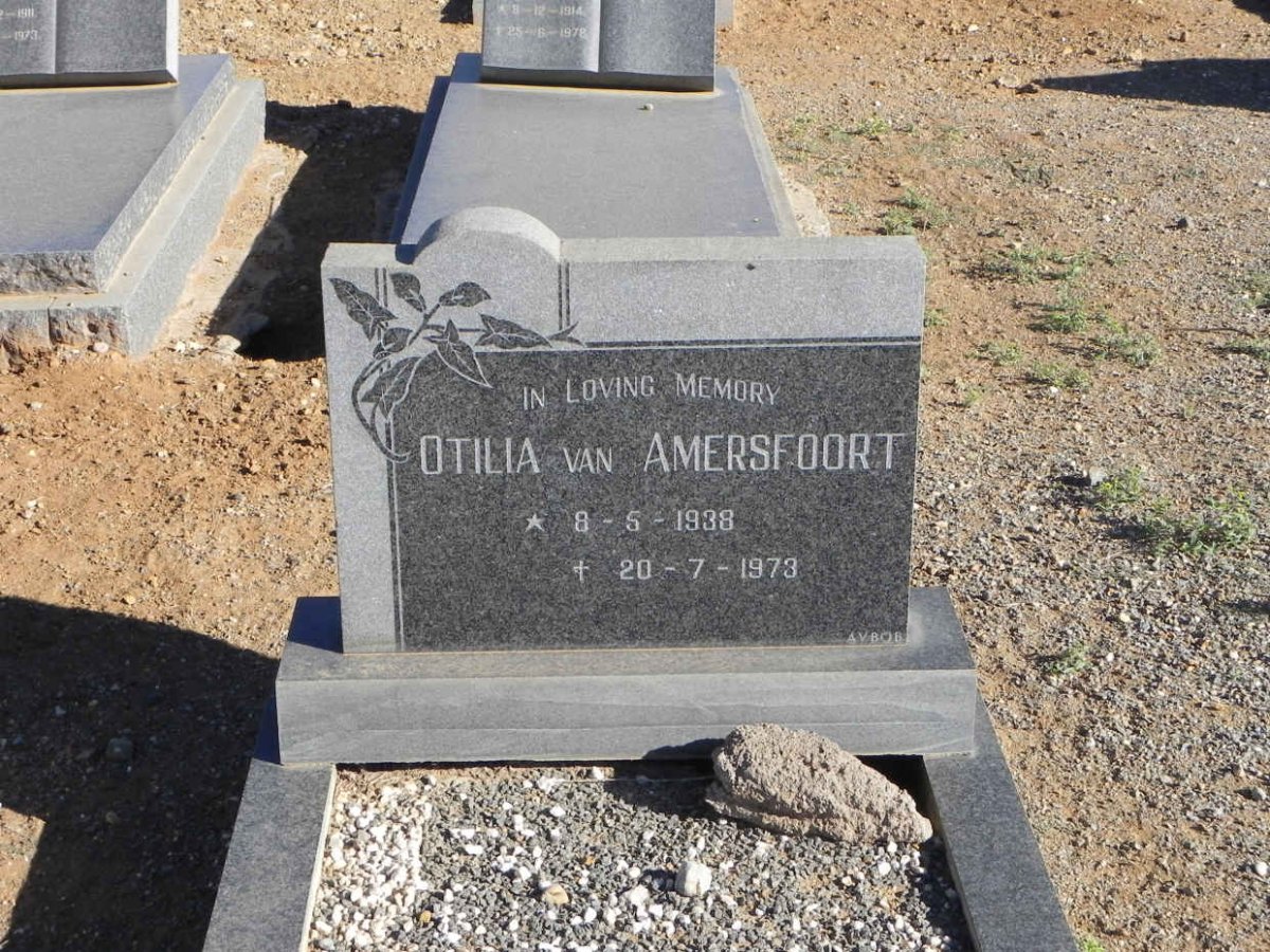 AMERSFOORT Otilia, van 1938-1973