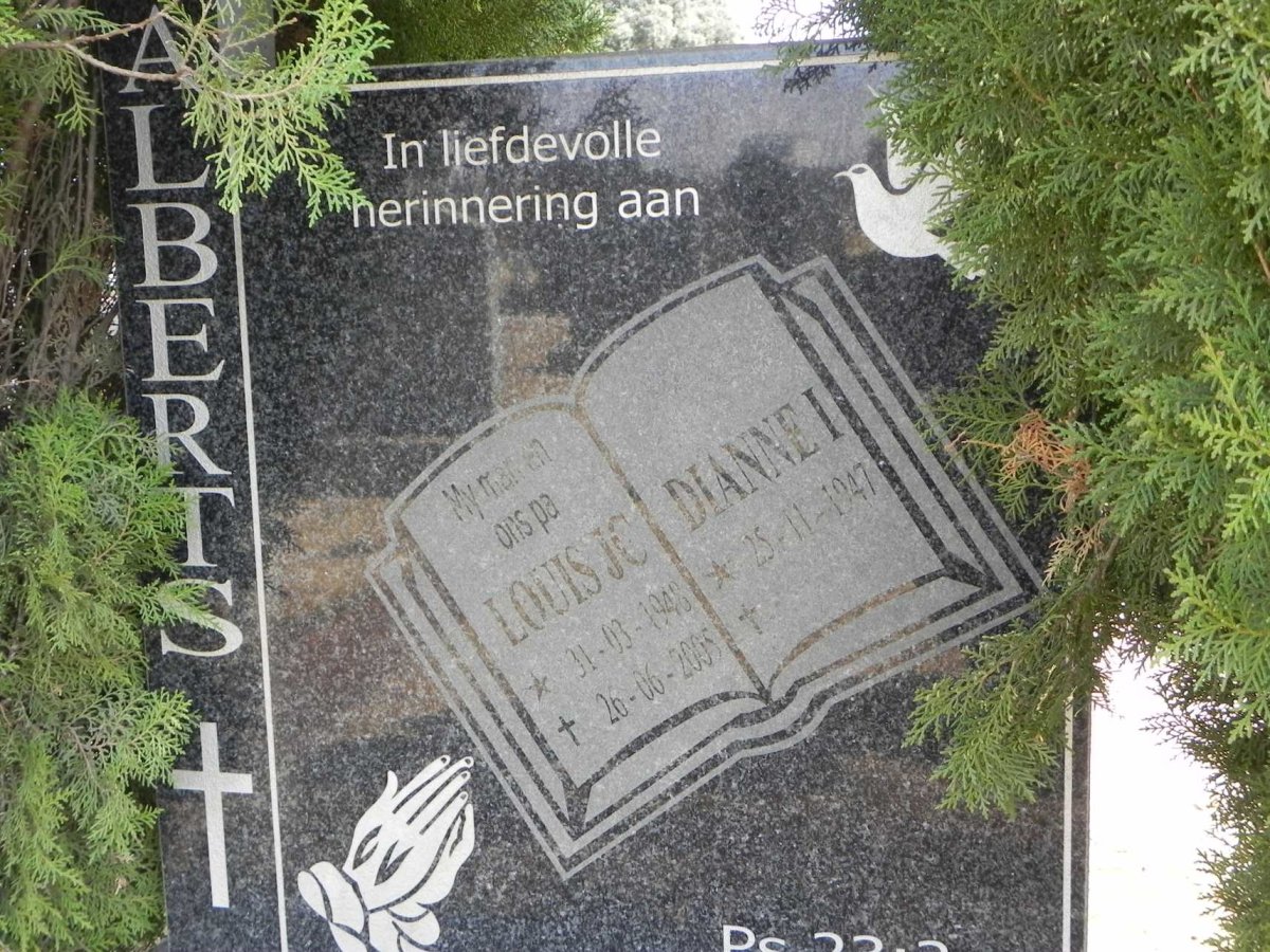ALBERTS Louis J.C. 1948-2005 &amp; Dianne I. 1947-