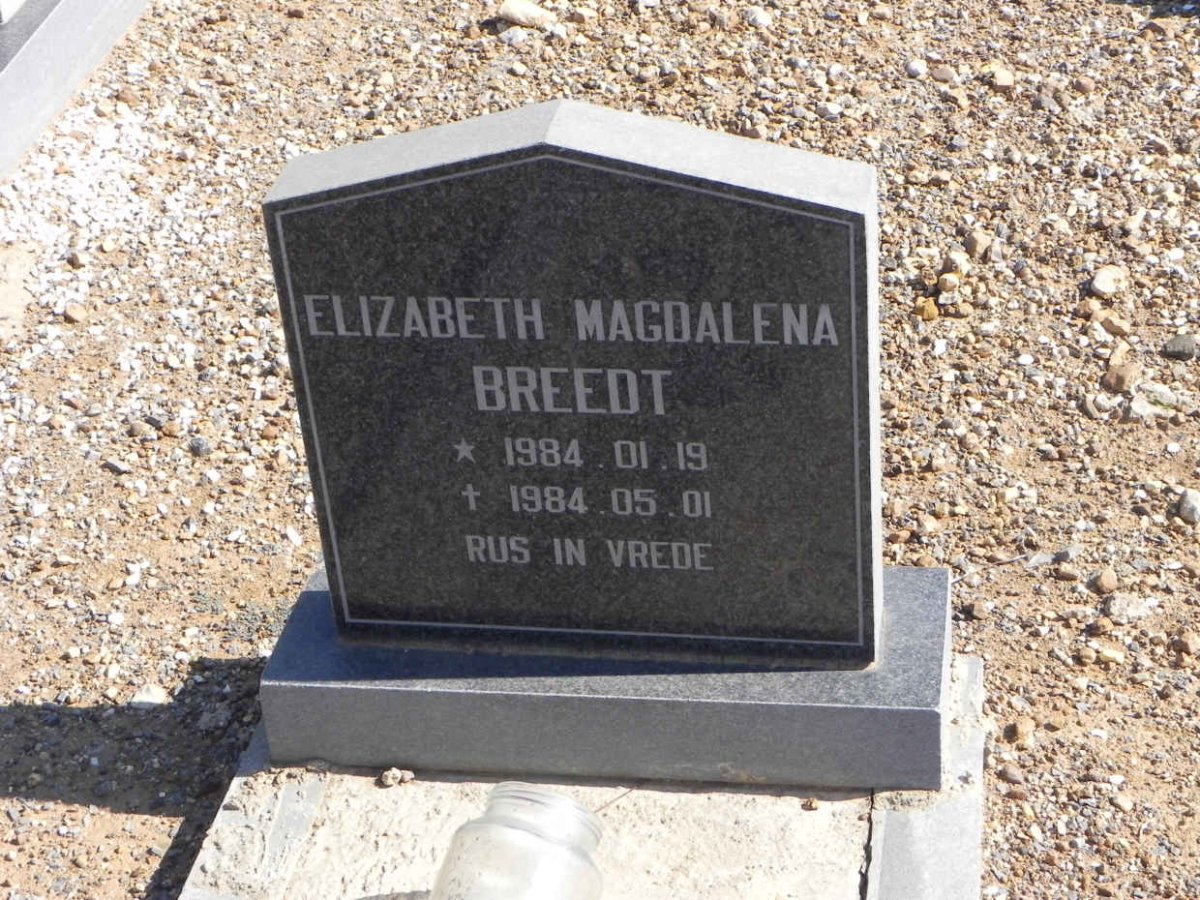 BREEDT Elizabeth Magdalena 1984-1984