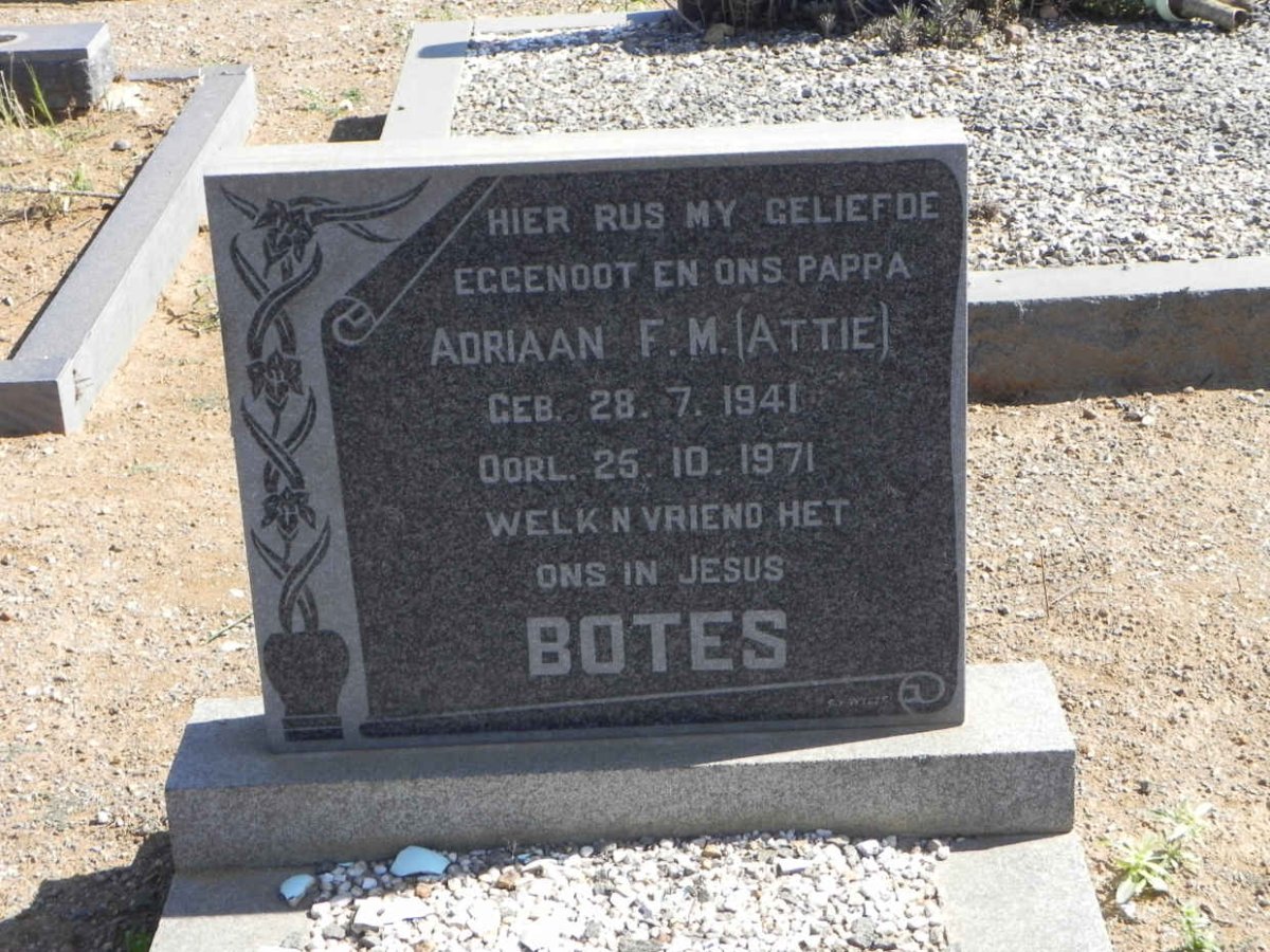 BOTES Adriaan F.M. 1941-1971
