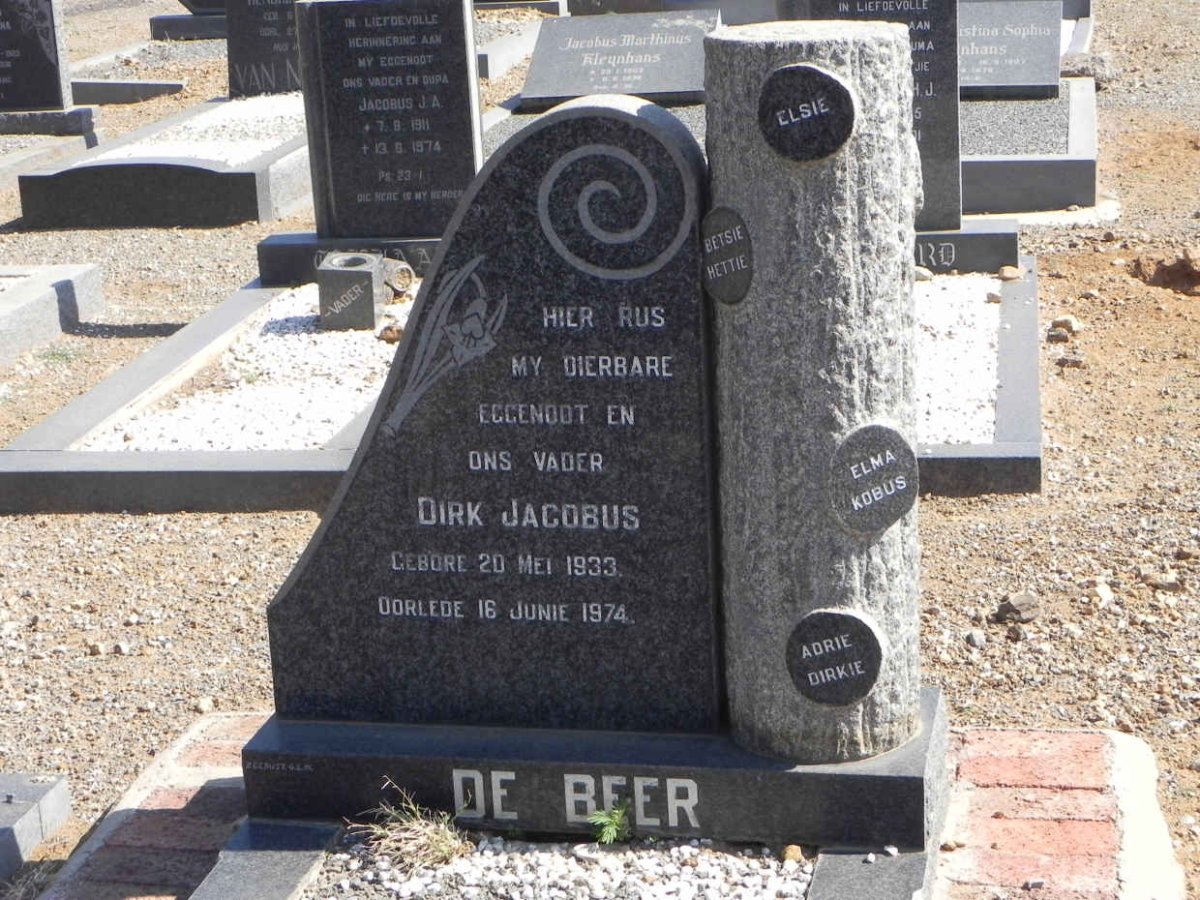 BEER Dirk Jacobus, de 1933-1974