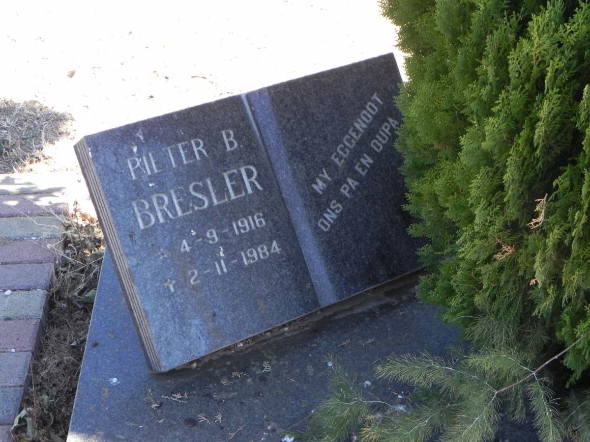 BRESLER Pieter B. 1916-1984