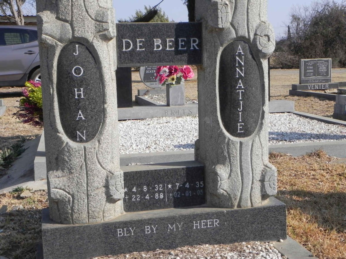 BEER Johan, de 1932-1988 &amp; Annatjie 1935-2005