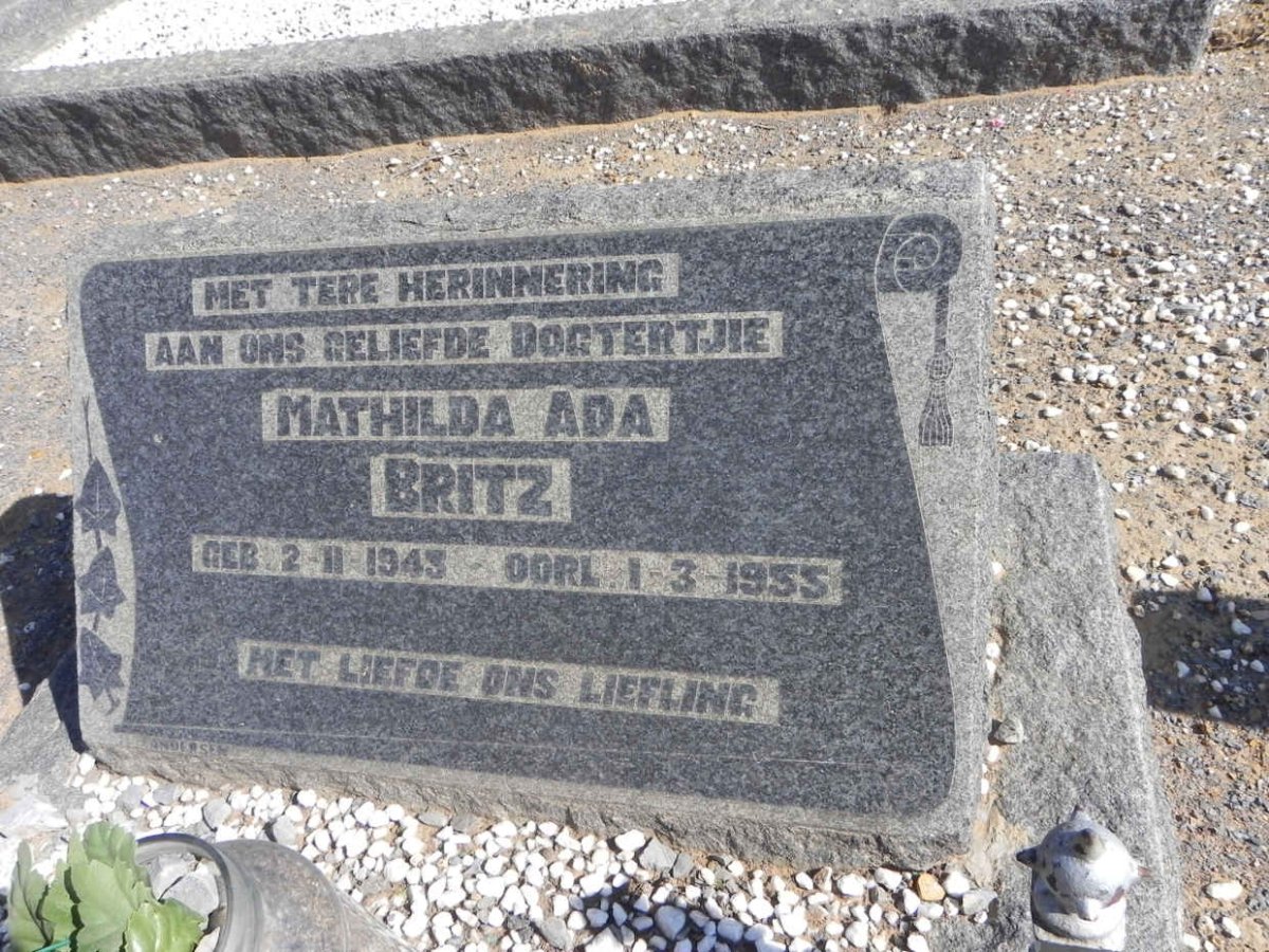BRITZ Mathilda Ada 1943-1955