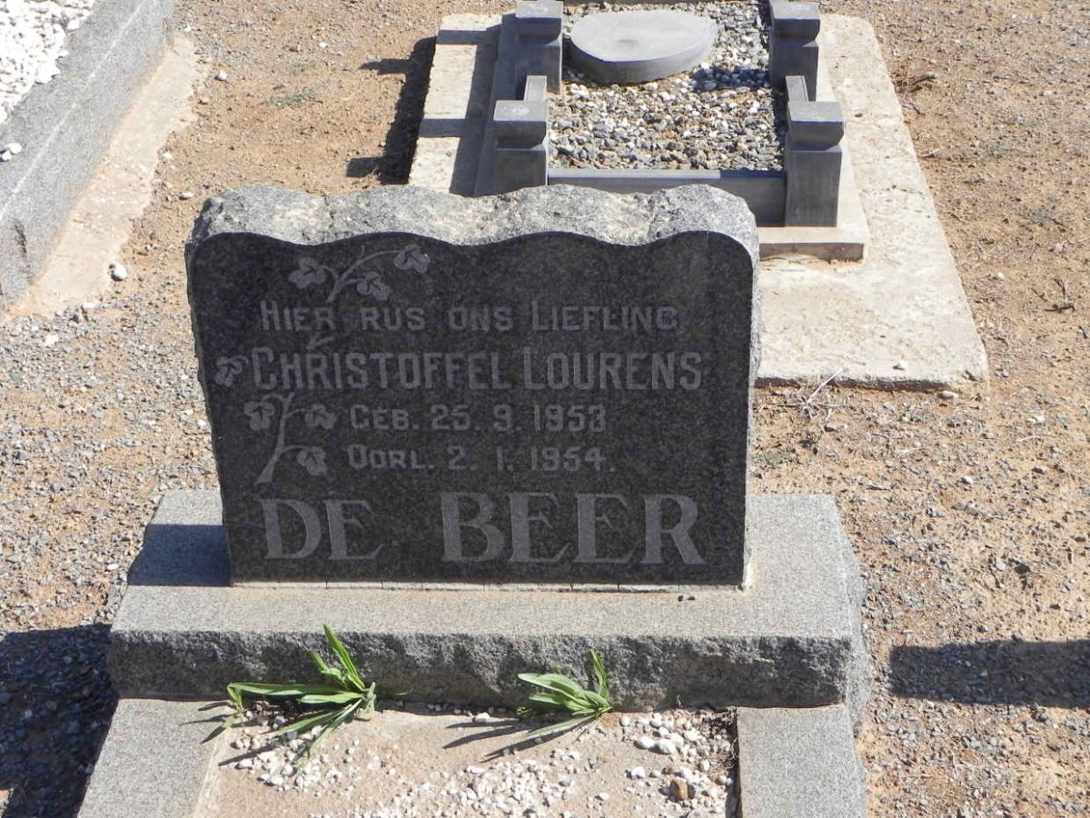BEER Christoffel Lourens, de 1953-1954