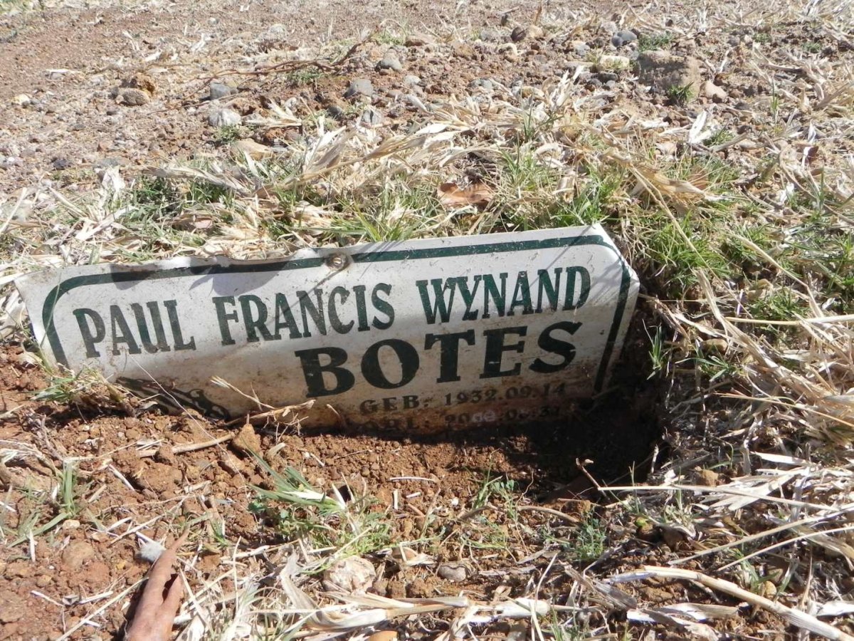 BOTES Paul Francis Wynand 1932-2008